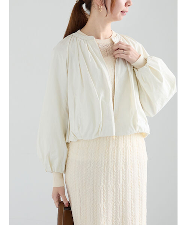 バルーンヘムギャザーブルゾン