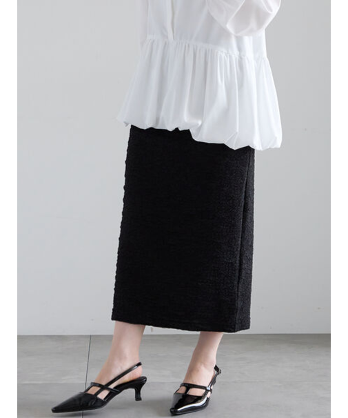 フクレジャカードストレートロングスカート《2025spring catalog item》