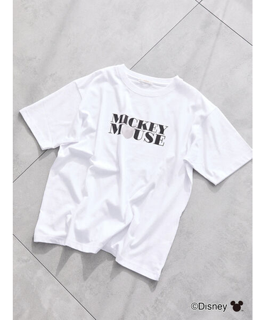 【Disney】ミッキー/ロゴTシャツ