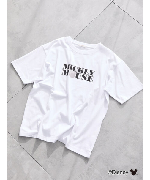 【Disney】ミッキー/ロゴTシャツ