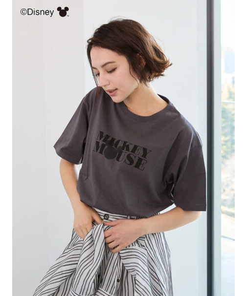 【Disney】ミッキー/ロゴTシャツ