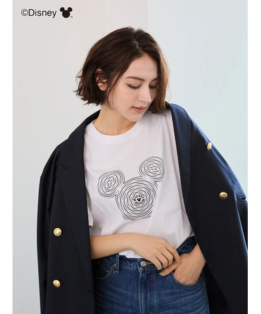 【Disney】ミッキー/フェイスTシャツ