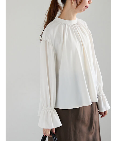ボリュームスモックブラウス