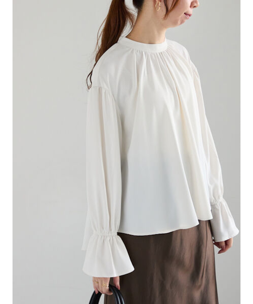 ボリュームスモックブラウス