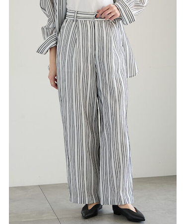 シェイドストライプタックパンツ（セットアップ可）《2025spring catalog item》