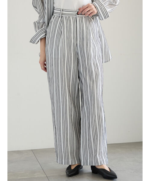 シェイドストライプタックパンツ（セットアップ可）《2025spring catalog item》