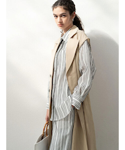 シェイドストライプオーバーシャツ（セットアップ可）《2025spring catalog item》