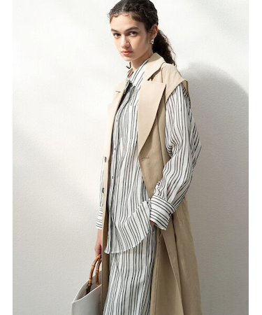 シェイドストライプオーバーシャツ(セットアップ可)《2025spring catalog item》