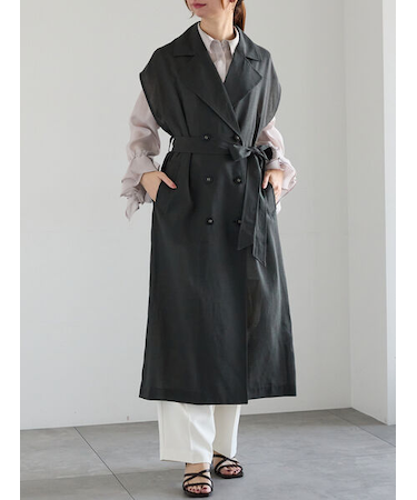 シアーロングトレンチジレ《2025spring catalog item》