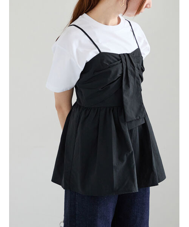 リボンキャミブラウス