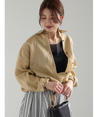 フレンチリネンシャツ