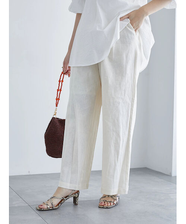 レーヨンリネンワイドパンツ《2025summer catalog item》