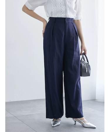 レーヨンリネンワイドパンツ《2025summer catalog item》