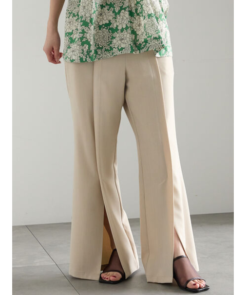 フロントスリットパンツ