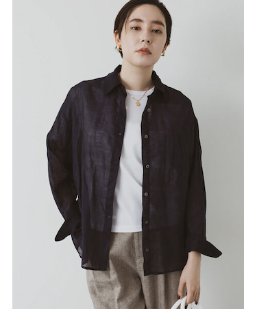 【松井愛莉着用】ラミー2WAYオーバーシャツ