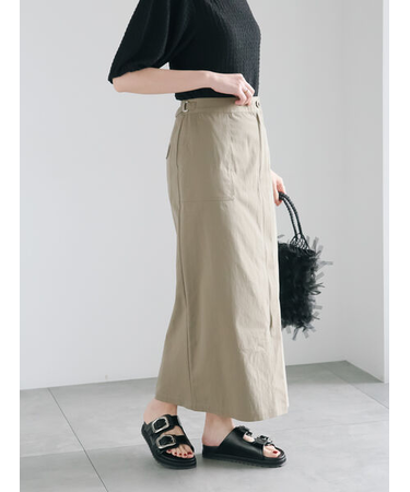 ベルテッドストレートスカート
