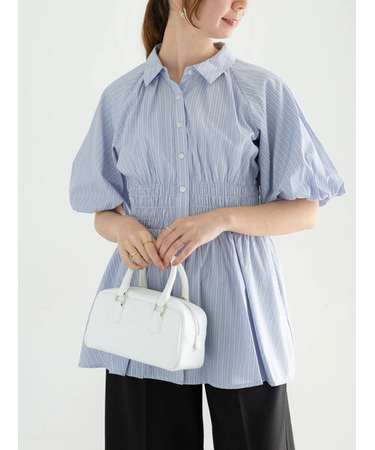 【松井愛莉着用】バルーンスリーブシャツチュニック