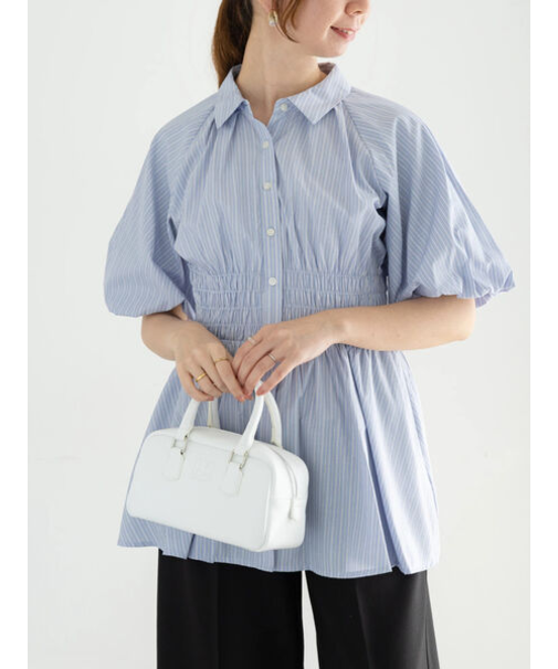 【松井愛莉着用】バルーンスリーブシャツチュニック