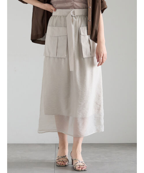シアービッグポケットスカート《2025summer catalog item》