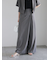 ダブルボタンタックワイドパンツ（セットアップ可）
