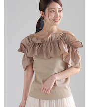 オフショルドッキングトップス