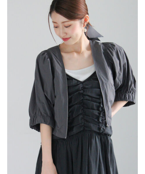 バルーンスリーブショートブルゾン