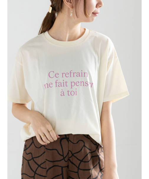 レタードプリントTシャツ