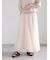 レースプリーツロングスカート