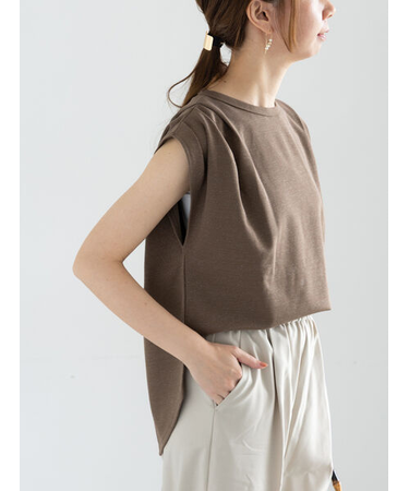 ショルダータックラメトップス