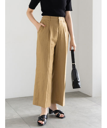 プリントアソートレーヨンリネンパンツ《2025summer catalog item》