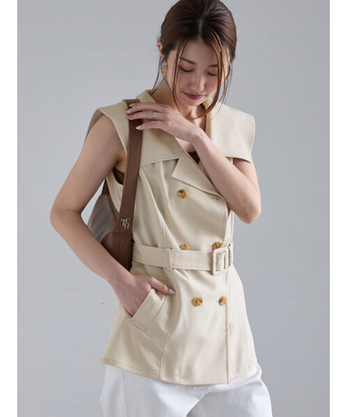 ダブルブレストビッグカラージレ