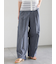 シャンブレーワイドパンツ