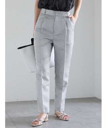 グリッドジャガードペンシルパンツ（セットアップ可）