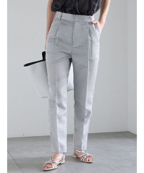 グリッドジャガードペンシルパンツ（セットアップ可）