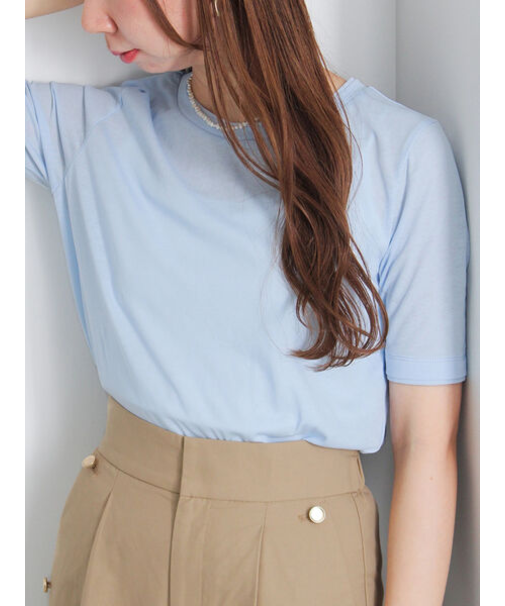 ハーフスリーブレイヤードシアーTOPS