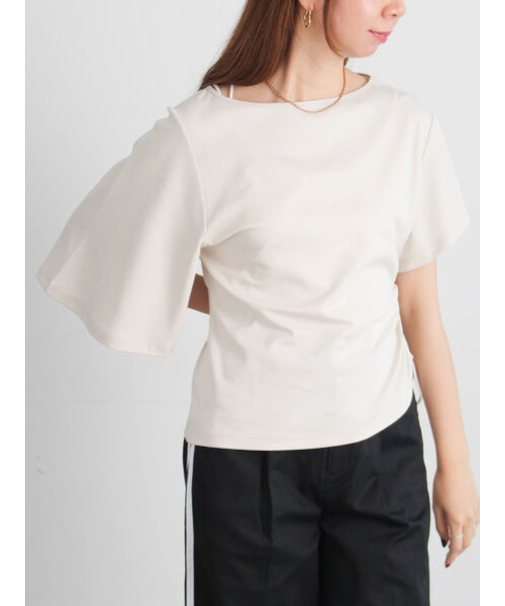 アシメスリーブプルオーバー