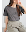 フロッキープリントロゴTシャツ