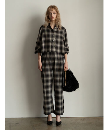 チェックスラックス（セットアップ可）《2025Autumn catalog item》