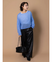 フェイクレザーセミワイドパンツ《2025Autumn catalog item》