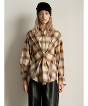 2WAYウエストタックチェックシャツ《2025Autumn catalog item》
