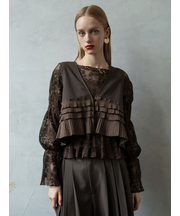 【Atelier plie】プリーツティアードジレ《2025Autumn catalog item》