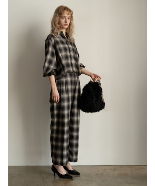 チェックショートシャツ（セットアップ可）《2025Autumn catalog item》