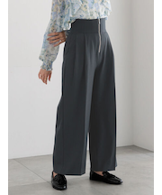 ハイウエストフロントジップワイドパンツ《2025Autumn catalog item》
