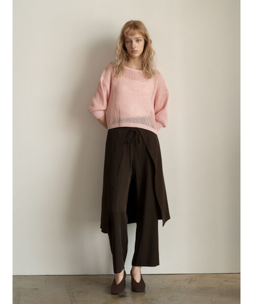 ラップスカートレイヤードストレートパンツ《2025Autumn catalog item》