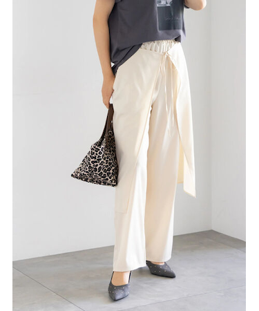 ラップスカートレイヤードストレートパンツ《2025Autumn catalog item》