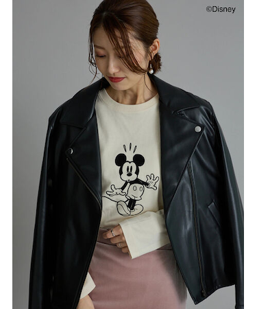 【Disney】ミッキー/フロッキープリントロンT
