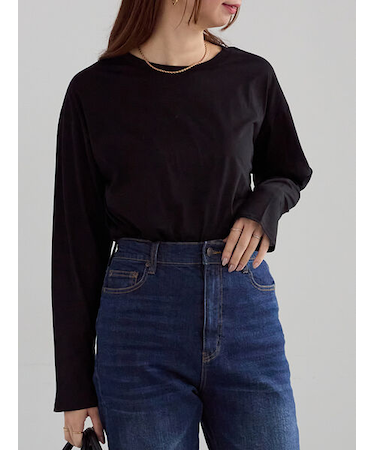 シルケット天竺ロングスリーブTee