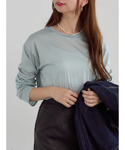 シルケット天竺ロングスリーブTee