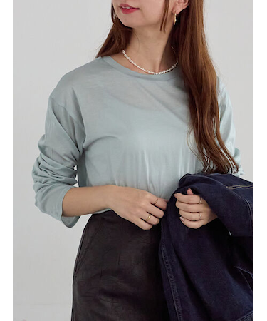 シルケット天竺ロングスリーブTee