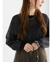 シアーレイヤーニット